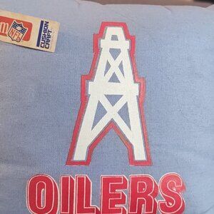 Houston Oilers NFL CUSHION CRAFT PILLOW vintage with tags